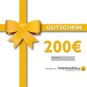 200 Euro Gutschein bei lampenonline.de