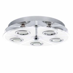 EGLO LED-Deckenleuchte 132440 - Chrom, mit LED (3000K) bei lampenonline.de