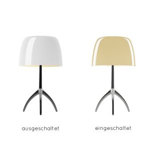 Foscarini Lumiere Piccola Tavolo Tischleuchte - Alu - Schirm Warmweiß +++ Rückläufer +++ bei lampenonline.de