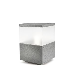 LEDS-C4 Cubik Pollerleuchte klein Grau bei lampenonline.de