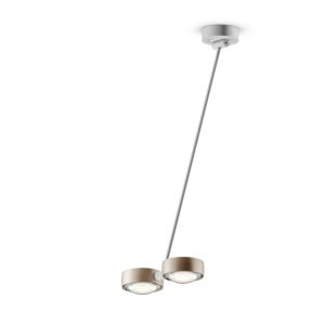 Occhio Sento soffitto doppio up 80 LED-Deckenleuchte Kopf Gold matt Körper Weiß matt Kopfeinsatz Sento E Linse/Glas ohne Occhio air Modul +++ Rückläufer +++ bei lampenonline.de