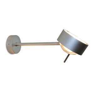 Top Light Puk Mini Side Single Wand-/Deckenleuchte-Nickel matt-Armlänge 20 cm-Glas matt-Linse klar +++ Abverkauf +++ bei lampenonline.de