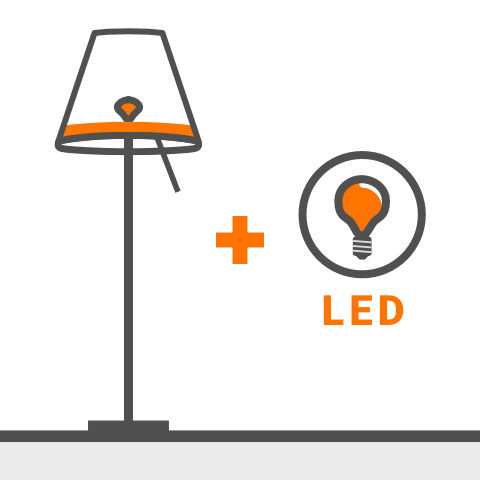 Mit LED bestückbare Design-Stehleuchten von vielen Markenherstellern bei lampenonline.de kaufen