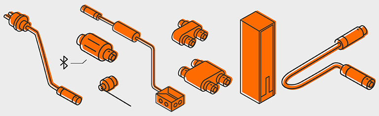 IP44 Zubehör für das Connect-System in vielen Größen und Varianten