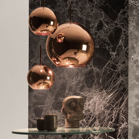 Tom Dixon Copper Leuchten in vielen Größen und Varianten